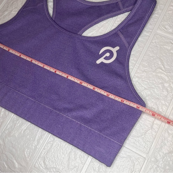 Peloton Sports Bra Womens Medium Purple Racerback Activewear Casual Spin - Picture 3 of 6